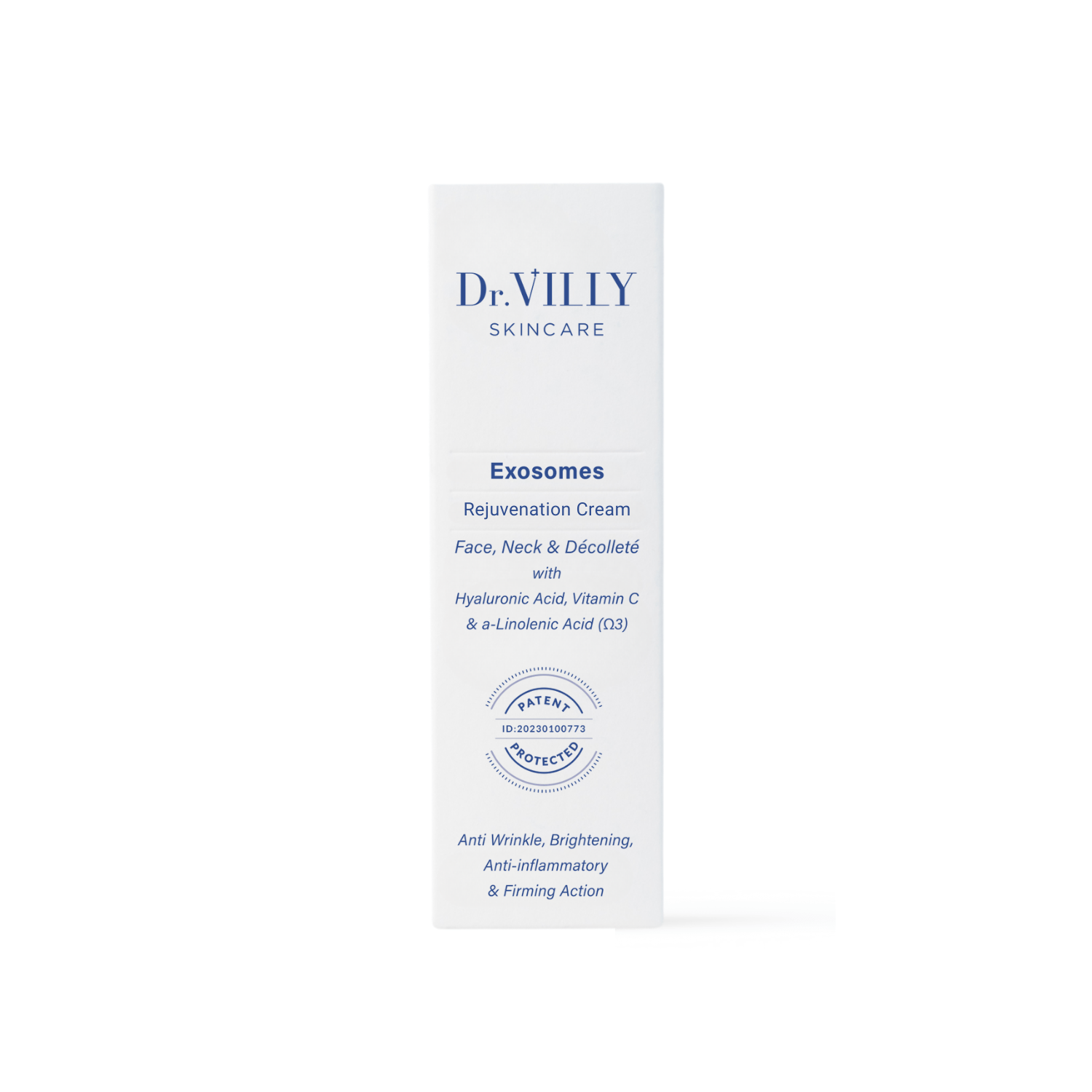 Exosomes Face, Neck & Décolleté Cream - 30 ml - Dr. Villy Skincare - Medical Grade – Patented Citrus Exosomes cream to rejuvenate, firm and brighten all skin types. Best-selling exosomes cream in Greece