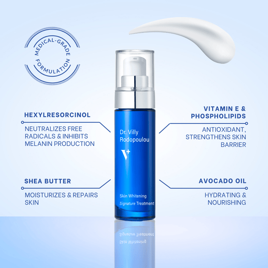 Skin Whitening Treatment – 30 ml - Dr. Villy Skincare - Medical Grade, brightening cream with melanin‑inhibiting actives to reduce dark spots