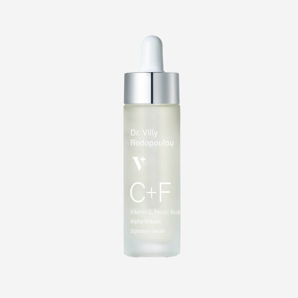 Sun - damaged Skin Regimen - Dr. Villy Skincare - Medical Grade, vitamin C & ferulic acid brightening serum for even, glowing skin tone