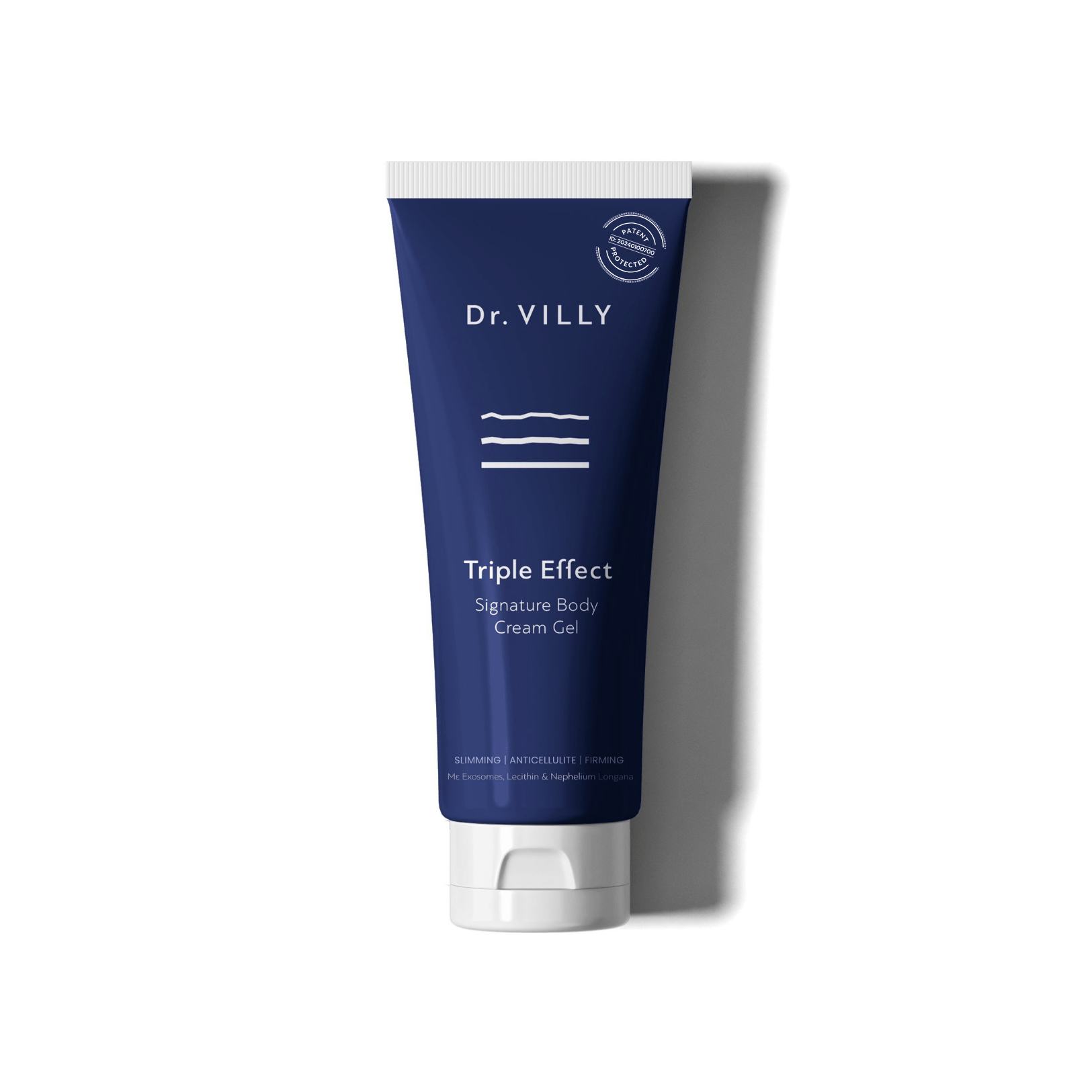 Triple Effect Body Cream Gel with Patented Citrus Exosomes - Dr. Villy Skincare - Medical Grade cream gel with anti‑cellulite, firming and toning properties for all skin types.