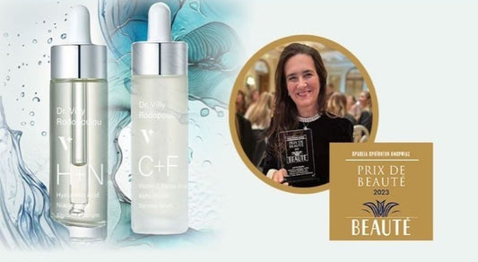 Dr. Villy Skincare Superpower Serums, winners of the silver 2023 PRIX DE BEAUTÉ - Dr. Villy Skincare