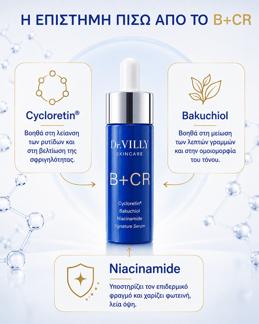 Bakuchiol Cycloretin Signature Serum/B+CR Serum -30ml - Dr. Villy Skincare - Medical Grade product