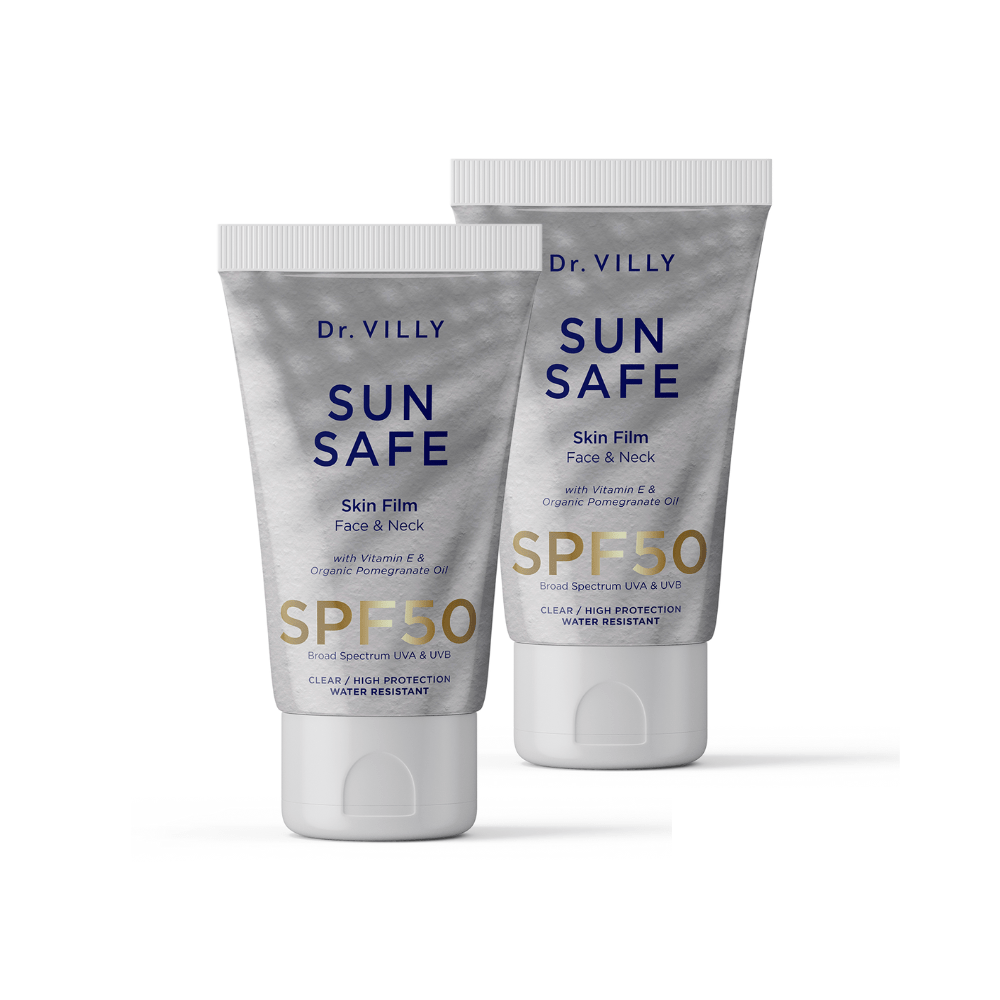 Sun Protection Duo - NEW! - Dr. Villy Skincare - Medical Grade product set with 2 clear sunscreens for daily UV care